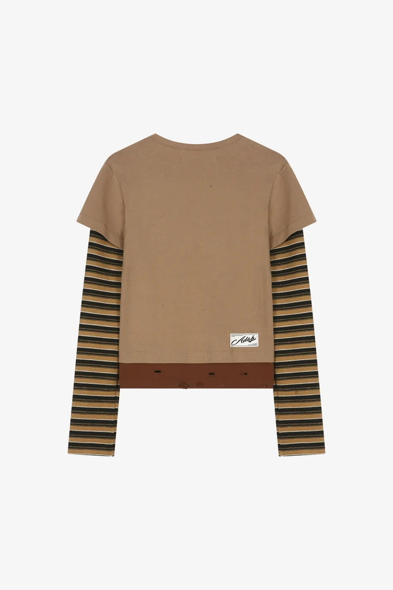 LAYERED HEART MESSAGE LONG SLEEVE T-SHIRT 12