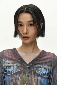 TROMPE L'OEIL DENIM LAYERED TATTOO TOP thumb 7