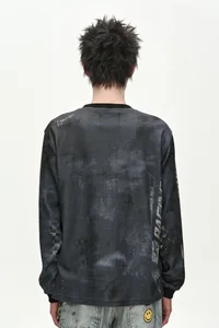 RACING PRINTED WAFFLE LONG SLEEVE T-SHIRT thumb 4