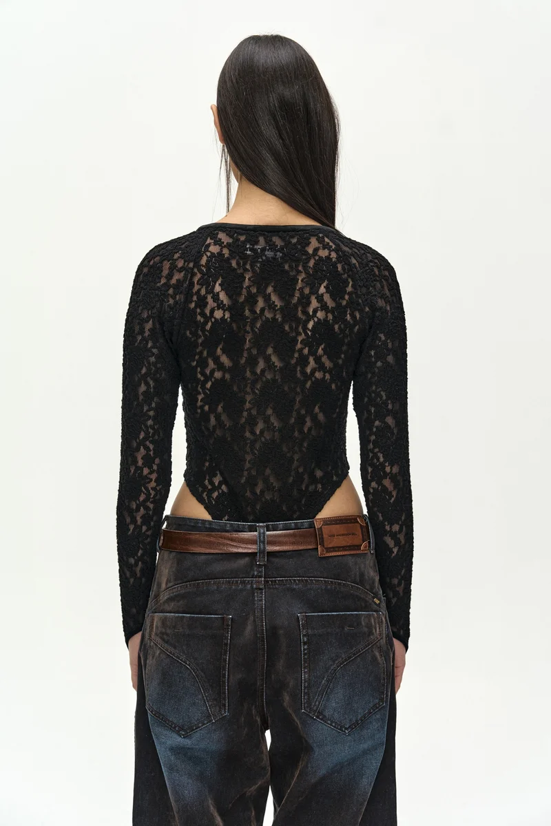 LACE MESH BODYSUIT 5