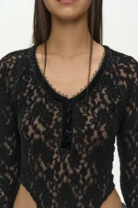 LACE MESH BODYSUIT thumb 8