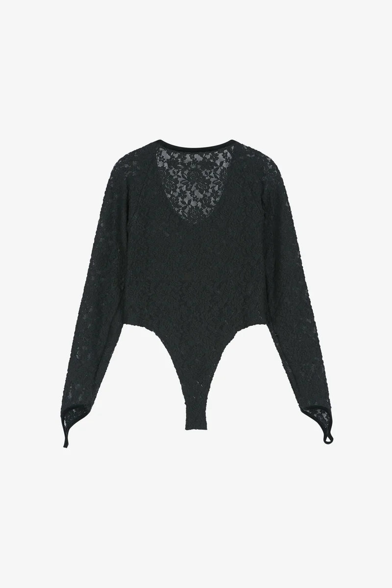 LACE MESH BODYSUIT 11
