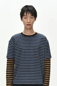 UNISEX STRIPE LAYERED LONG SLEEVE T-SHIRT thumb 3