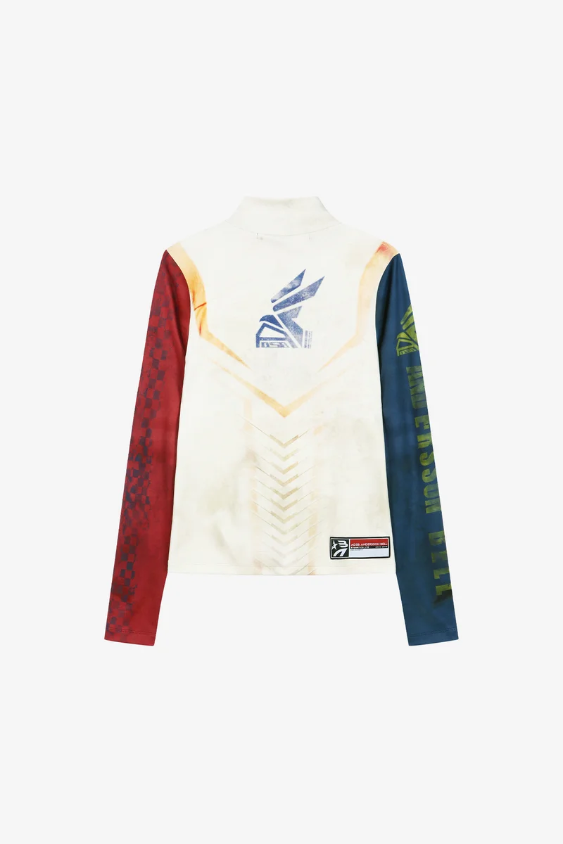 RACING GRAPHIC COLOR-BLOCK HIGH-NECK TOP 11
