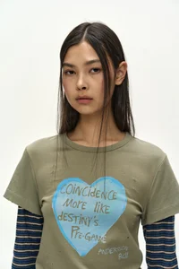 LAYERED HEART MESSAGE LONG SLEEVE T-SHIRT thumb 7