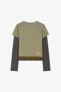 LAYERED HEART MESSAGE LONG SLEEVE T-SHIRT thumb 11