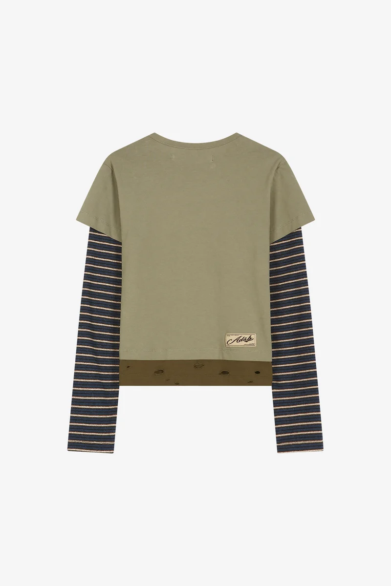 LAYERED HEART MESSAGE LONG SLEEVE T-SHIRT 11