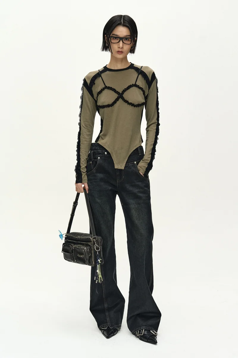 STRAP DETAIL LONG SLEEVE BODYSUIT 1