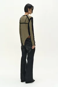 STRAP DETAIL LONG SLEEVE BODYSUIT thumb 3