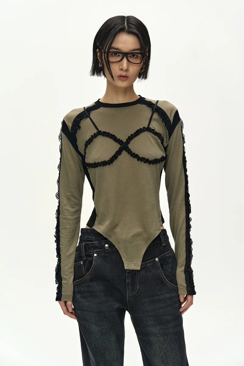 STRAP DETAIL LONG SLEEVE BODYSUIT 5