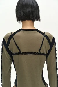 STRAP DETAIL LONG SLEEVE BODYSUIT thumb 8