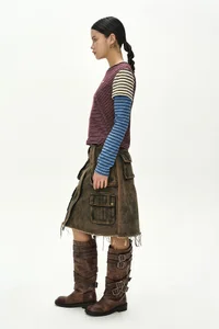 TERRY MULTI STRIPE LS T-SHIRT thumb 2