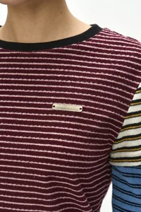 TERRY MULTI STRIPE LS T-SHIRT thumb 6