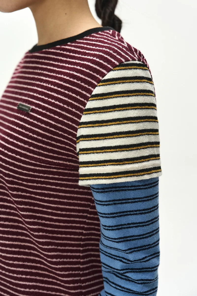 TERRY MULTI STRIPE LS T-SHIRT 7