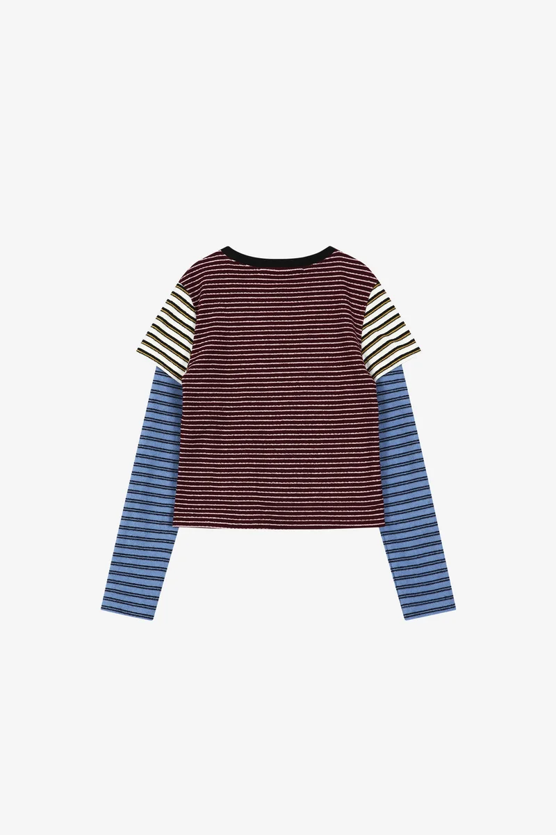TERRY MULTI STRIPE LS T-SHIRT 9