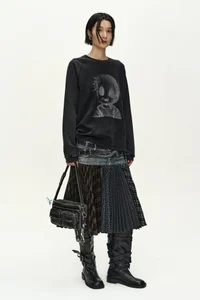 UNISEX ALIEN MACHINERY WAFFLE LONG SLEEVE T-SHIRT thumb 4