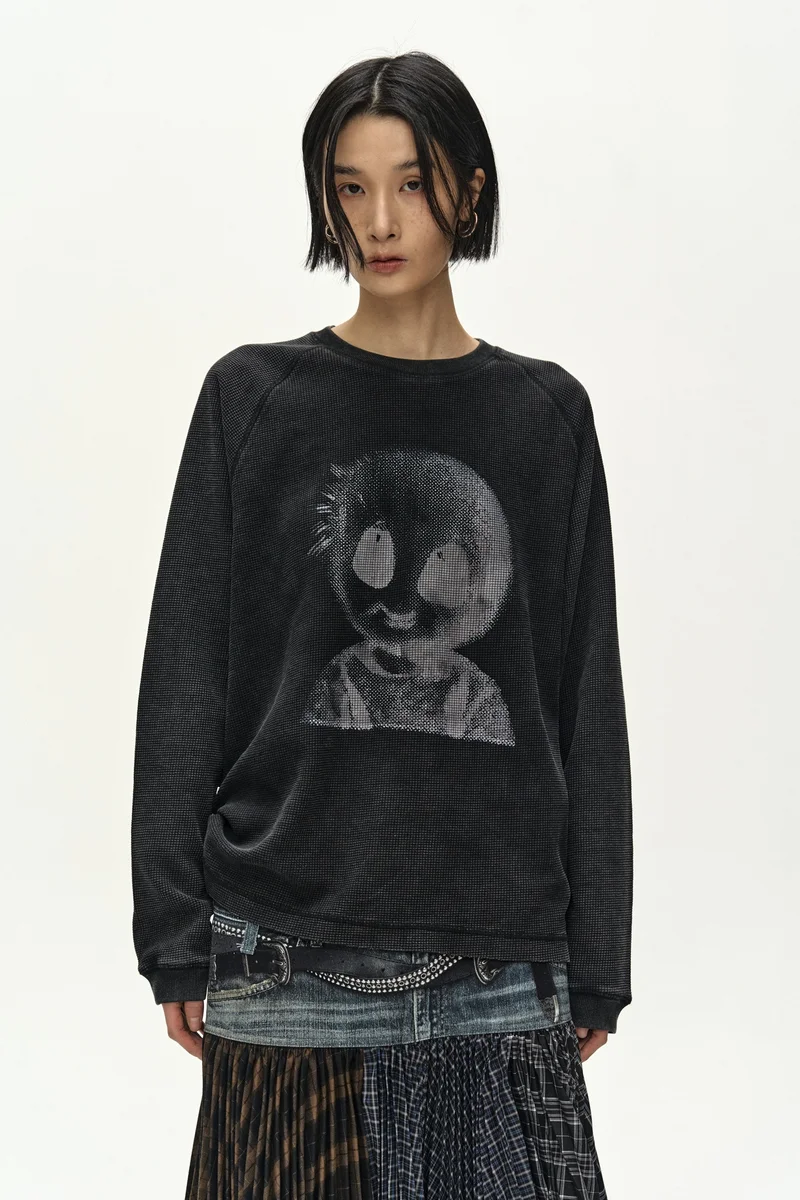 UNISEX ALIEN MACHINERY WAFFLE LONG SLEEVE T-SHIRT 6