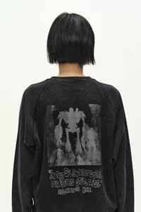 UNISEX ALIEN MACHINERY WAFFLE LONG SLEEVE T-SHIRT thumb 7