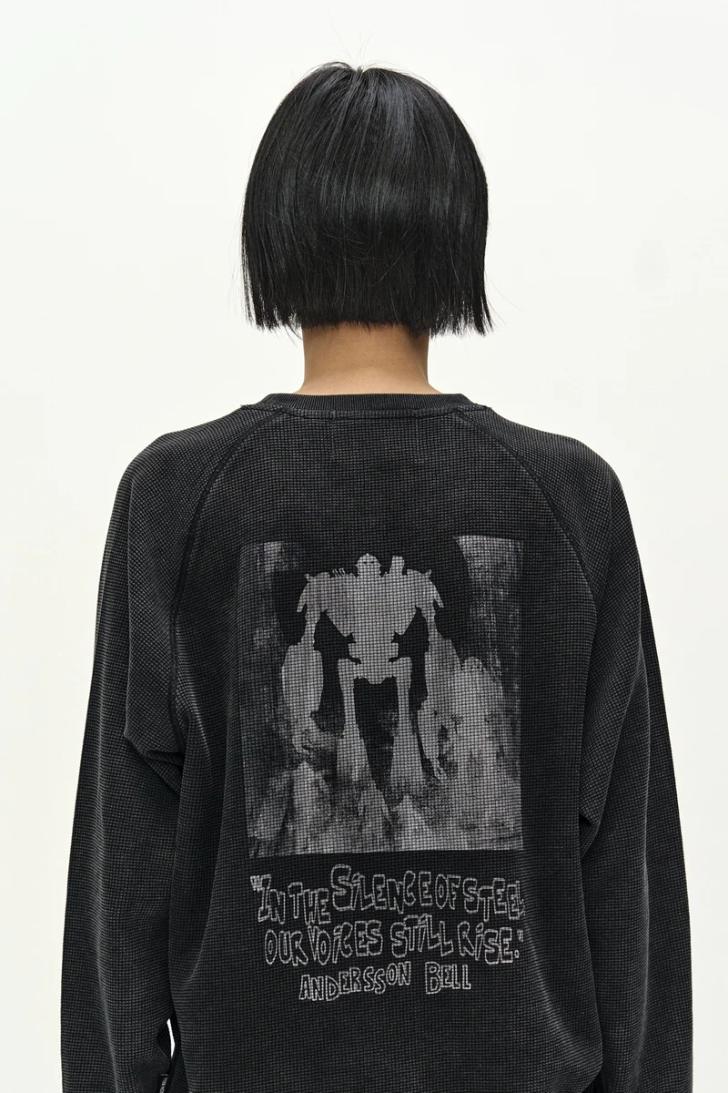 UNISEX ALIEN MACHINERY WAFFLE LONG SLEEVE T-SHIRT 7