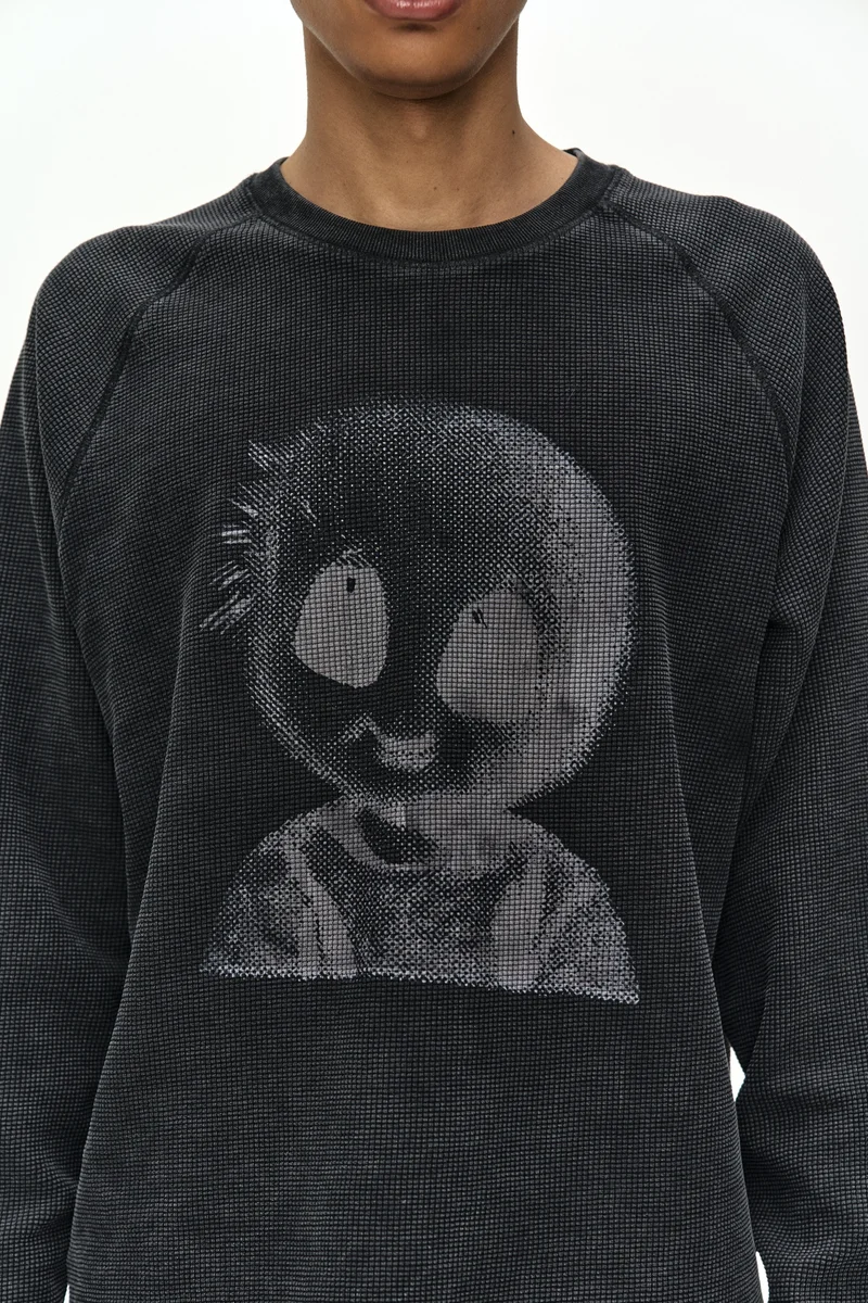UNISEX ALIEN MACHINERY WAFFLE LONG SLEEVE T-SHIRT 8