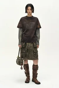 LAYERED SLEEVE GRAPHIC T-SHIRT thumb 2