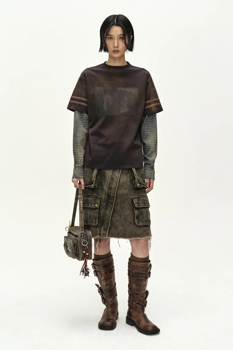 LAYERED SLEEVE GRAPHIC T-SHIRT 2