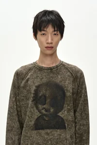 UNISEX ALIEN MACHINERY WAFFLE LONG SLEEVE T-SHIRT thumb 1