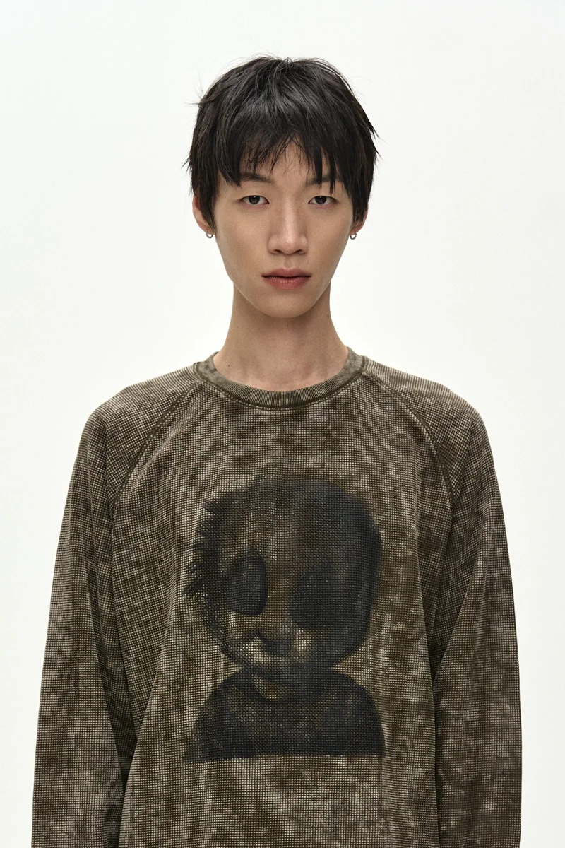 UNISEX ALIEN MACHINERY WAFFLE LONG SLEEVE T-SHIRT 1