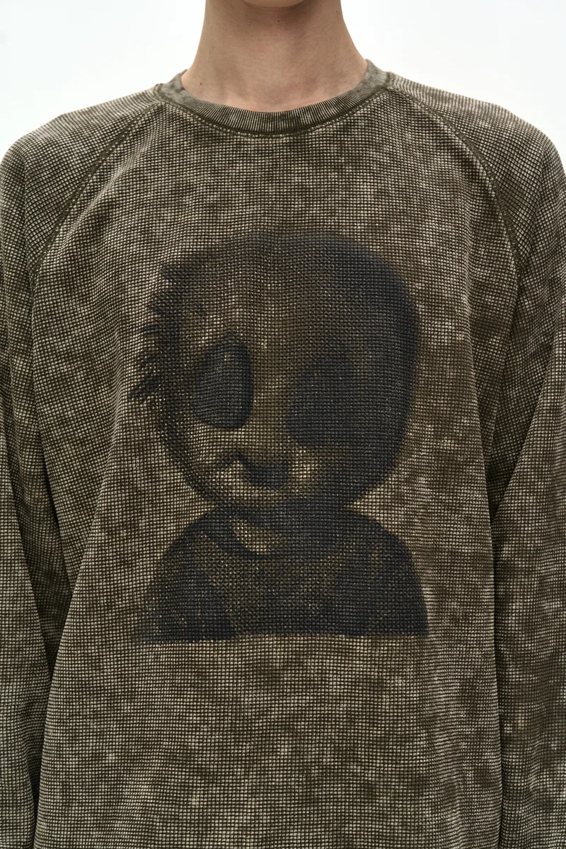 UNISEX ALIEN MACHINERY WAFFLE LONG SLEEVE T-SHIRT 4