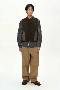 SORANO PATCHWORK FLEECE VEST thumb 2