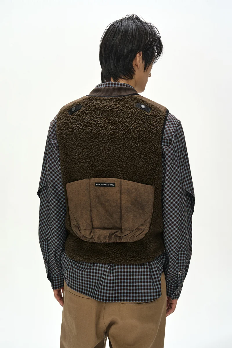 SORANO PATCHWORK FLEECE VEST 4