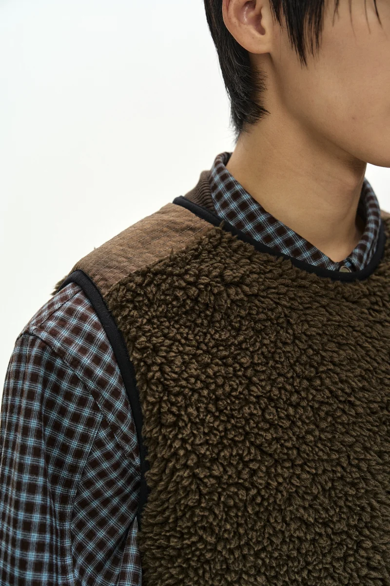 SORANO PATCHWORK FLEECE VEST 5