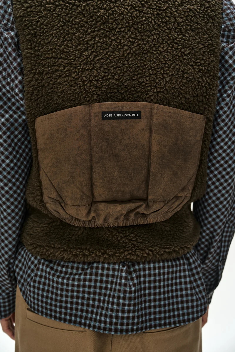 SORANO PATCHWORK FLEECE VEST 8