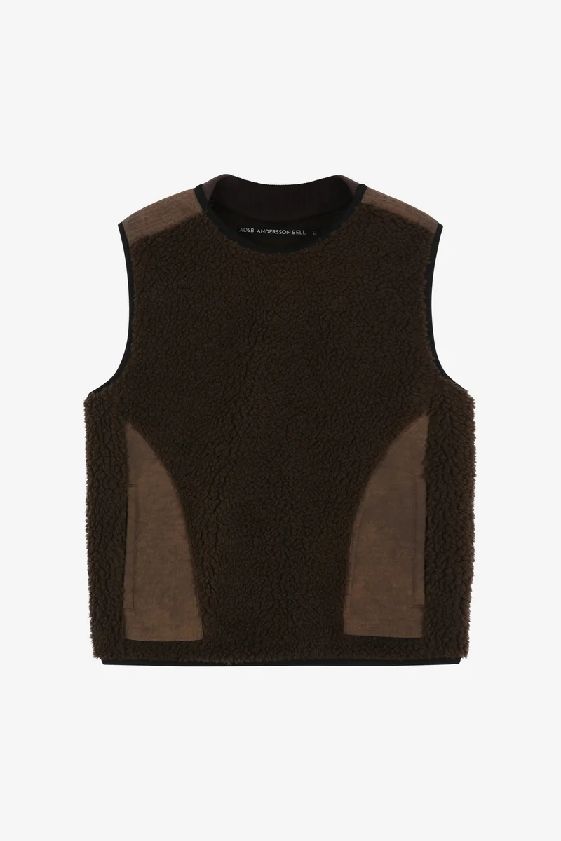 SORANO PATCHWORK FLEECE VEST 9