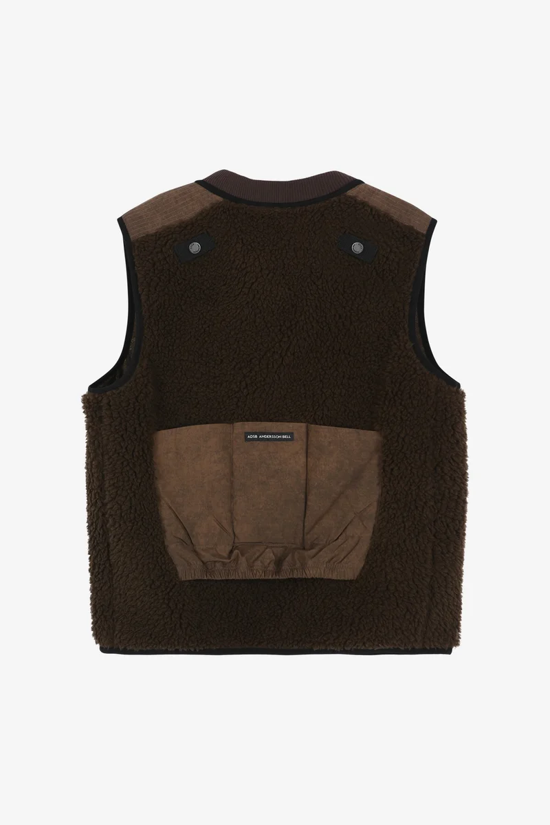 SORANO PATCHWORK FLEECE VEST 10