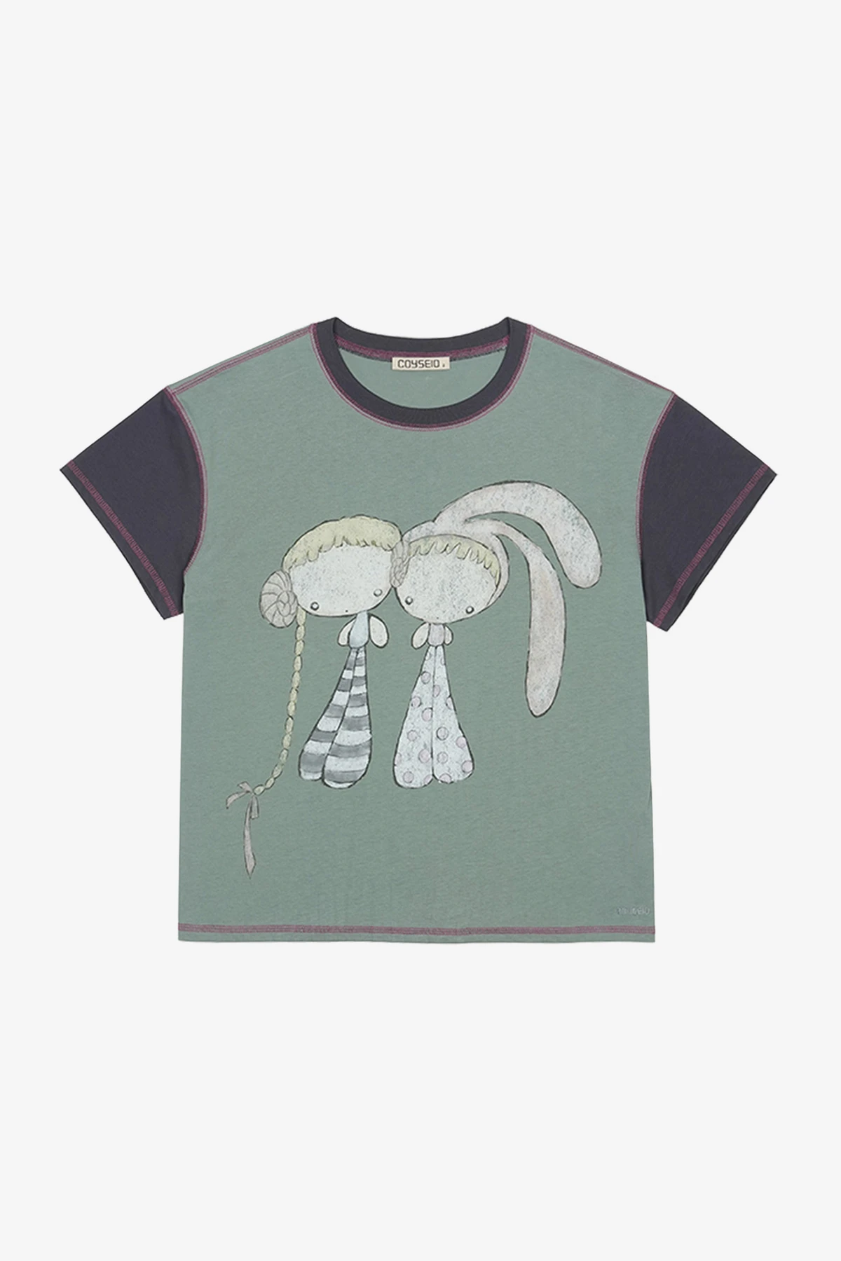 COLOR BLOCK GRAPHIC T-SHIRT_商品画像