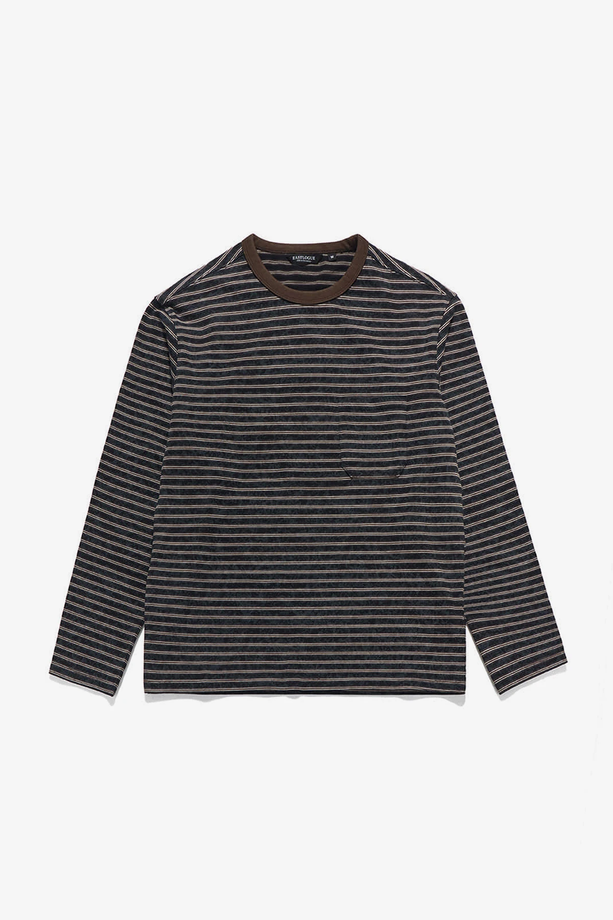 BLEACHED STRIPE POCKET L.S T-SHIRTS_商品画像