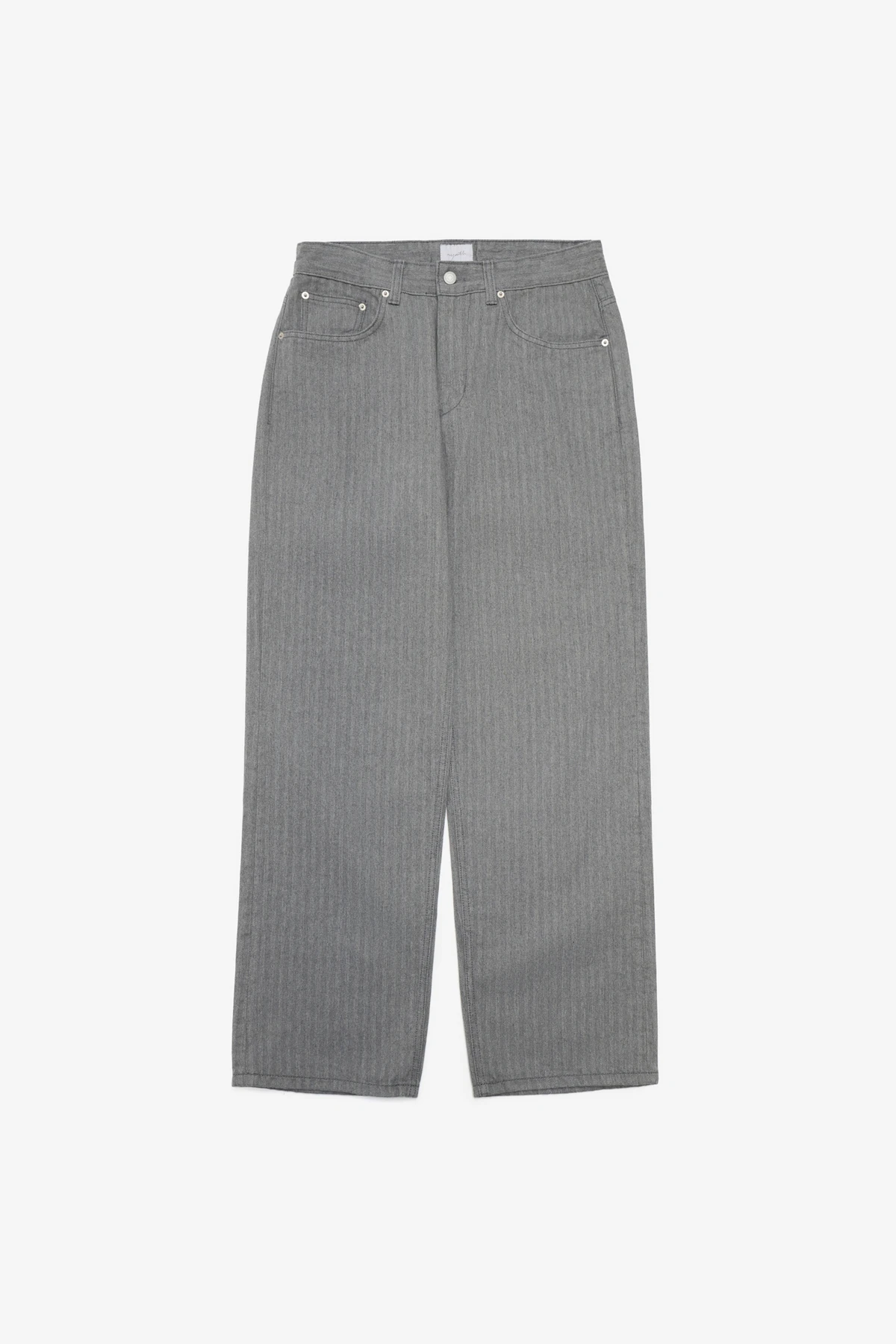 HERRINGBONE STRAIGHT DENIM PANTS_商品画像
