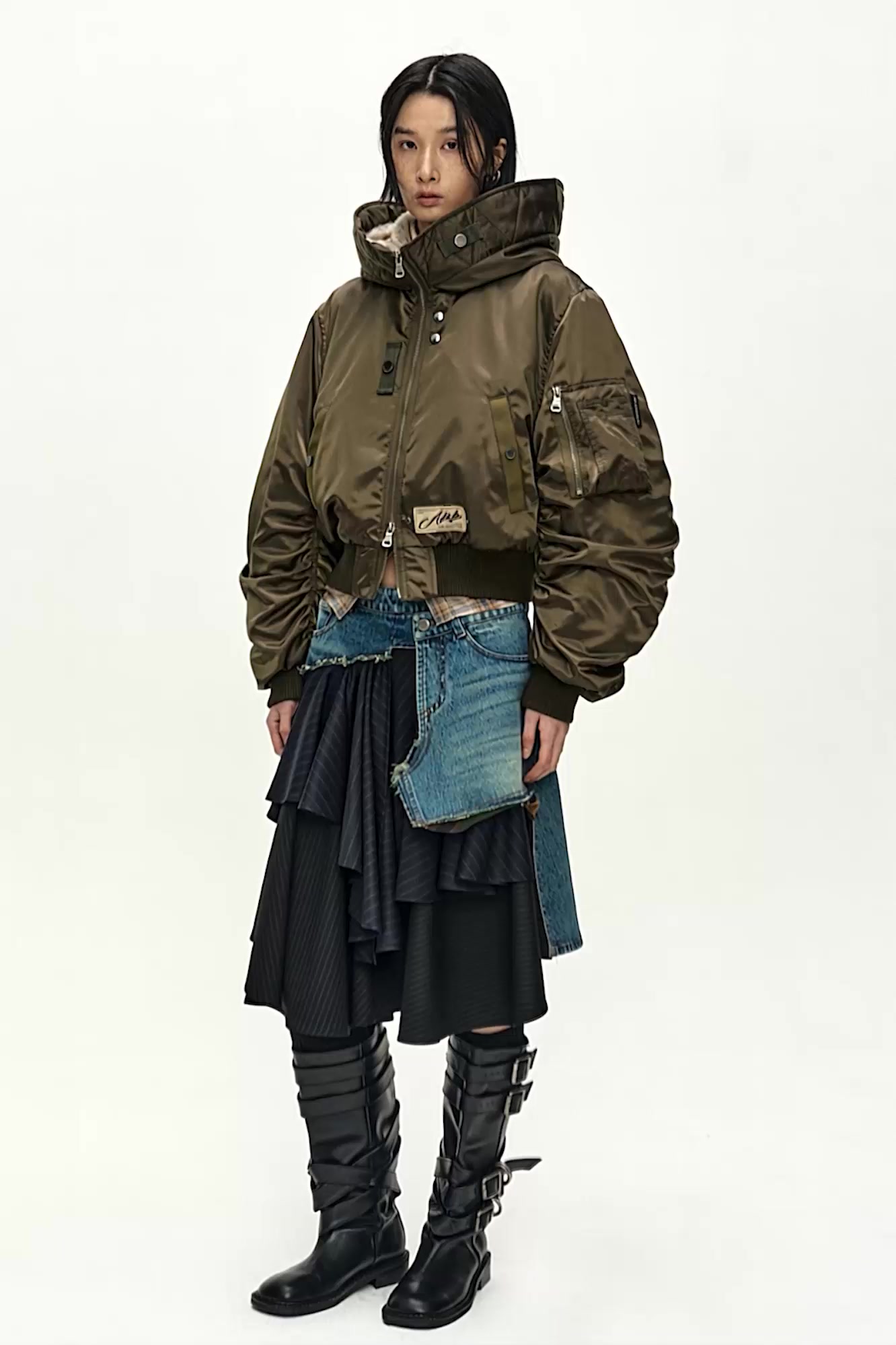 UNISEX FLARE COLLAR MA-1 PARKA 動画